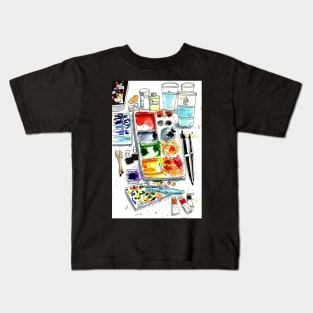 It's Messy, But It Works! Kids T-Shirt